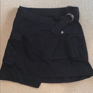 New with tags! H&M black utility wrap skirt